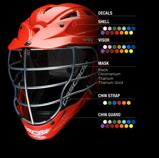 Cascade helmet color options